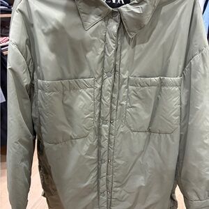 Zara women’s Sage Green Shirt Jacket